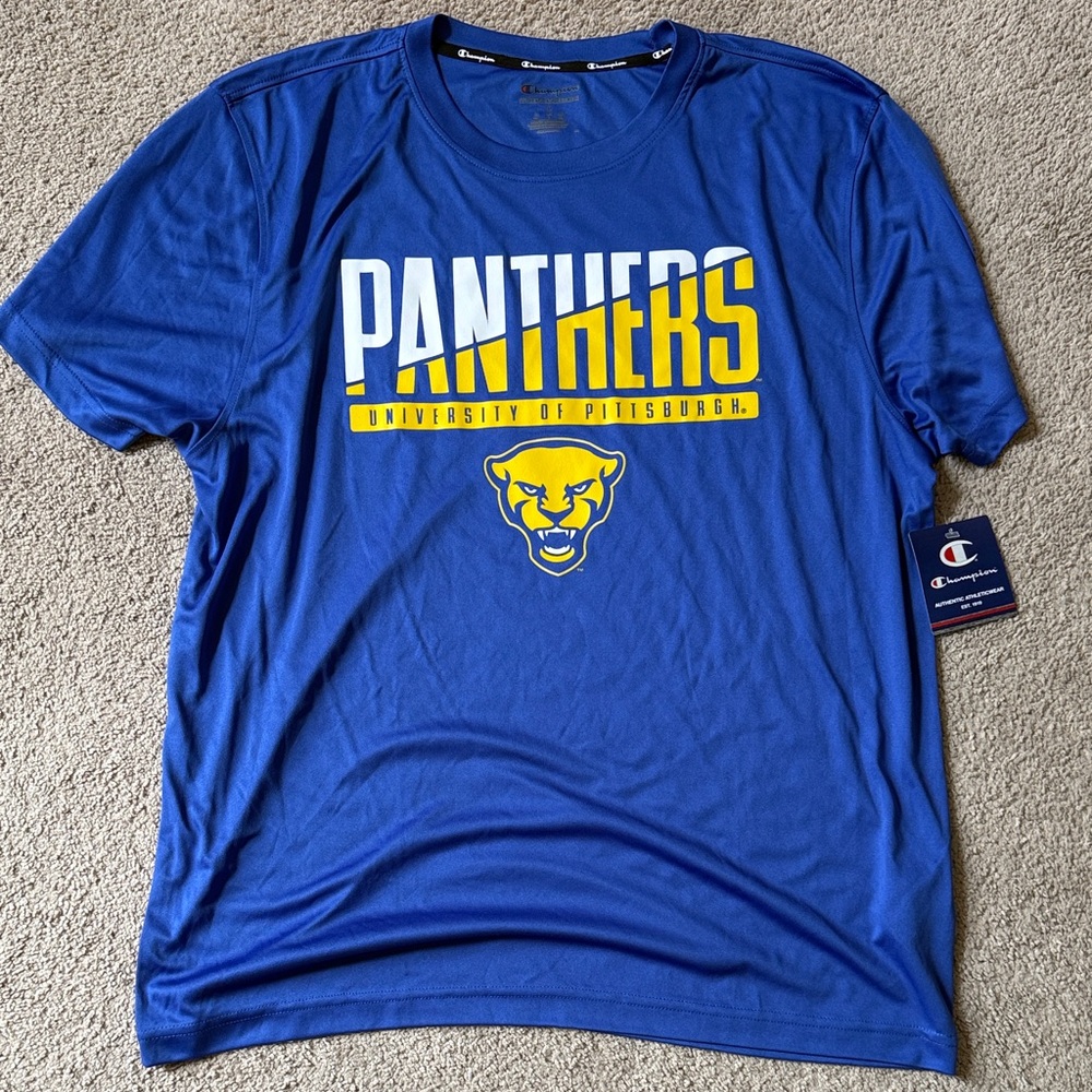 Champion Blue and Yellow Panthers Men's Tee